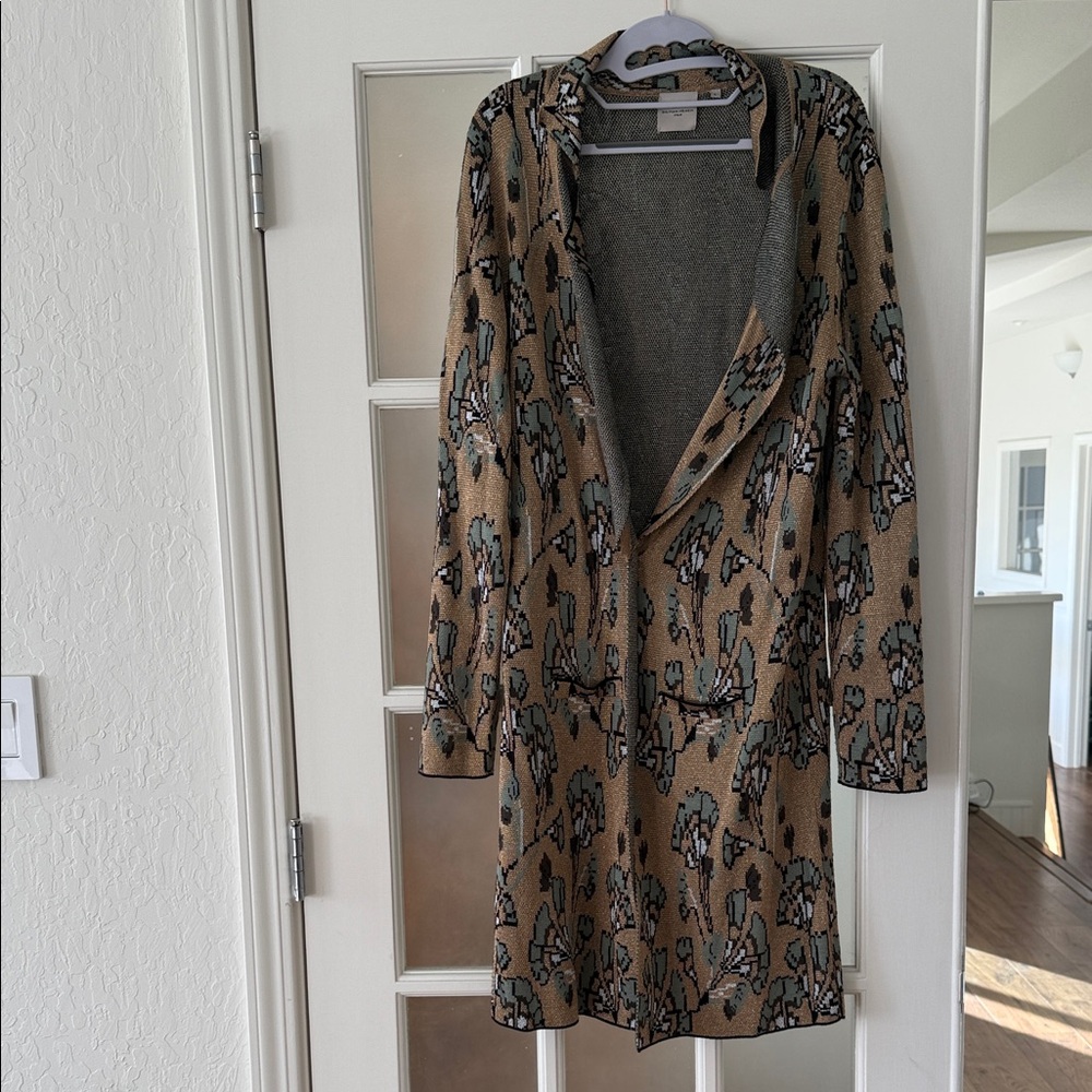 Vintage Gold Lurex Italian Short Duster